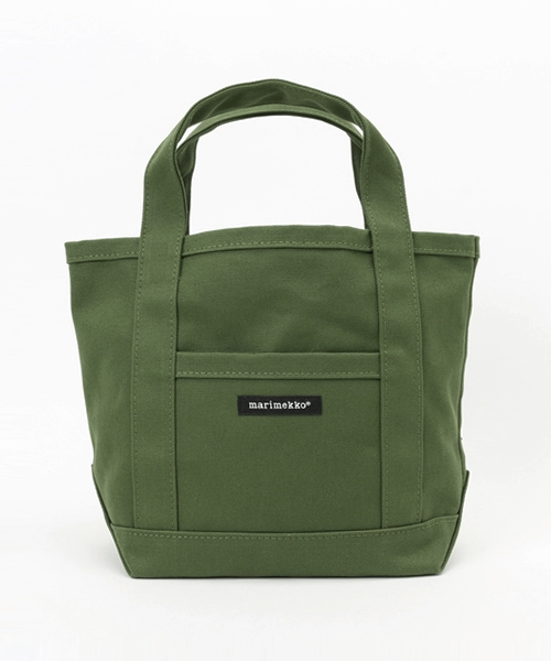 marimekko(マリメッコ)の「marimekko / mini peruskas green(トートバッグ・レディース・ダークグリーン・ONE SIZE)」の1枚目の写真