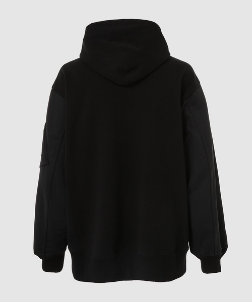 COMME des GARCONS HOMME（コム デ ギャルソン・オム）の「MILITALY MIX SWEAT HOODY（パーカー・メンズ・カーキ/ブラック・S/M/L/XL）」の3枚目の写真