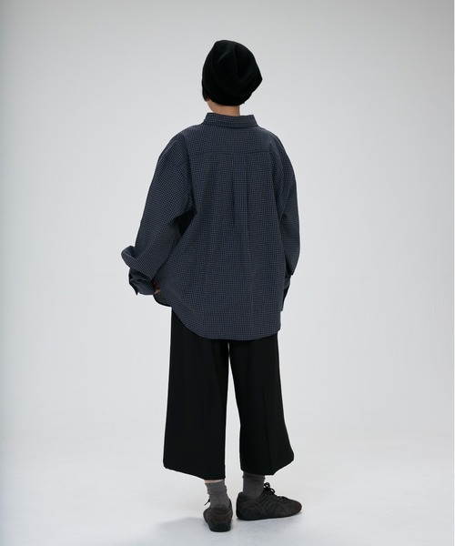 full/fill.（フルフィル）の「check over shirt / チェックオーバーシャツ（シャツ/ブラウス・レディース・カーキ/ネイビー・FREE）」の11枚目の写真