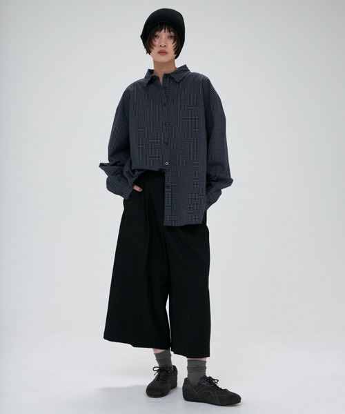 full/fill.（フルフィル）の「check over shirt / チェックオーバーシャツ（シャツ/ブラウス・レディース・カーキ/ネイビー・FREE）」の9枚目の写真