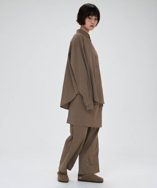 full/fill.（フルフィル）の「check over shirt / チェックオーバーシャツ（シャツ/ブラウス・レディース・カーキ/ネイビー・FREE）」の18枚目の写真