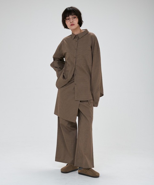 full/fill.（フルフィル）の「check over shirt / チェックオーバーシャツ（シャツ/ブラウス・レディース・カーキ/ネイビー・FREE）」の20枚目の写真