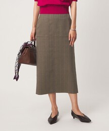 Daily Chic Iライン スリム スカート ストレッチ