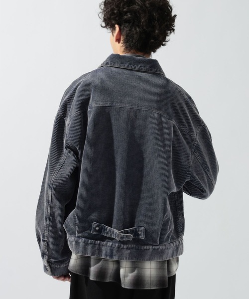 niko and...(ニコアンド)の「ケミカルコーデュロイジャケット(ブルゾン・メンズ・ブラック/ブルー・LARGE/MEDIUM)」の10枚目の写真
