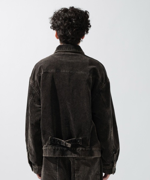 niko and...(ニコアンド)の「ケミカルコーデュロイジャケット(ブルゾン・メンズ・ブラック/ブルー・LARGE/MEDIUM)」の13枚目の写真
