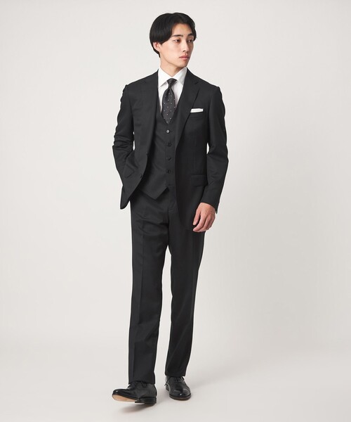 green label relaxing(グリーンレーベルリラクシング)の「REDA サージ スリム 5B スーツベスト(スーツベスト・メンズ・ブラック/ネイビー/ダークブラウン/ダークグレー・50/48/46/44/42/52)」の8枚目の写真