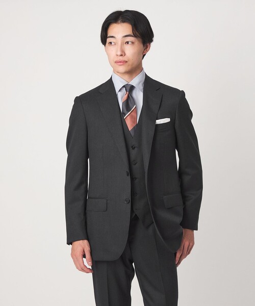 green label relaxing(グリーンレーベルリラクシング)の「REDA サージ スリム 5B スーツベスト(スーツベスト・メンズ・ブラック/ネイビー/ダークブラウン/ダークグレー・50/48/46/44/42/52)」の9枚目の写真