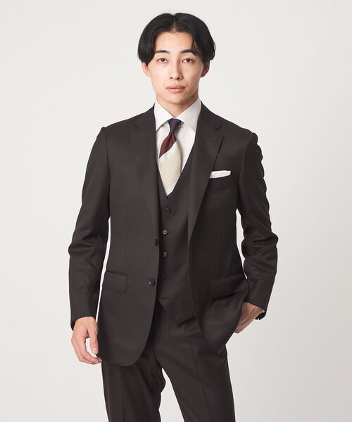 green label relaxing(グリーンレーベルリラクシング)の「REDA サージ スリム 5B スーツベスト(スーツベスト・メンズ・ブラック/ネイビー/ダークブラウン/ダークグレー・50/48/46/44/42/52)」の11枚目の写真