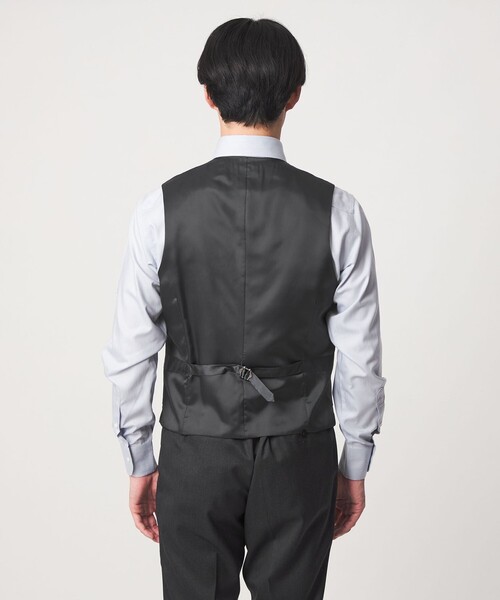 green label relaxing(グリーンレーベルリラクシング)の「REDA サージ スリム 5B スーツベスト(スーツベスト・メンズ・ブラック/ネイビー/ダークブラウン/ダークグレー・50/48/46/44/42/52)」の15枚目の写真