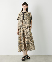 LOGEMENT DE CLAIRE（ロジュモンドクレール）の「【LOURMARIN】ギャザースリーブロングワンピース（ワンピース）」