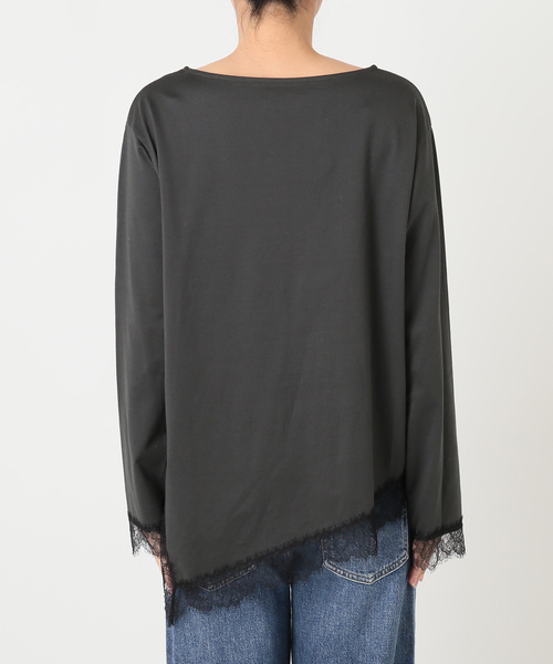 journal standard L'essage(ジャーナルスタンダードレサージュ)の「レースイレヘムロングTシャツ(Tシャツ/カットソー・レディース・ホワイト/グレー・FREE)」の17枚目の写真