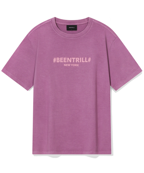 BEENTRILL(ビントリル)の「ウィメンズエッセンシャルニューヨークレタリングロゴ半袖Tシャツ(バイオレット)(Tシャツ/カットソー・レディース・その他・SMALL/MEDIUM/LARGE/X-LARGE)」の1枚目の写真