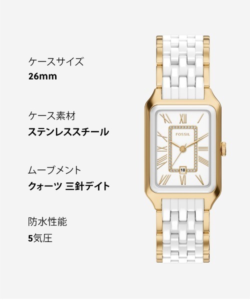 FOSSIL(フォッシル)の「フォッシル 腕時計 レディース アナログ ステンレス CE1136(アナログ腕時計・レディース・マルチ・FREE)」の10枚目の写真