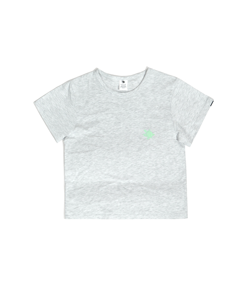 WHILE(ワイル)の「スロッパーヘイター クロップTシャツ (MELANGE)(Tシャツ/カットソー・レディース・その他・FREE)」の5枚目の写真