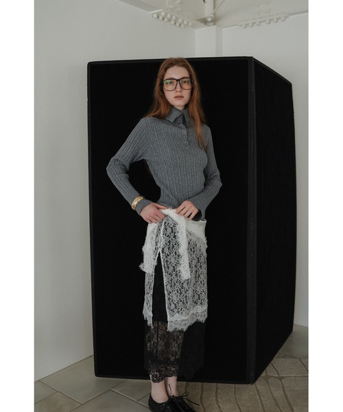 tento(テント)の「Lace Layered Skirt(スカート・レディース・ブラック/ホワイト・FREE)」の9枚目の写真