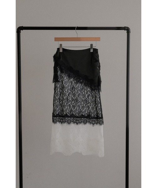 tento(テント)の「Lace Layered Skirt(スカート・レディース・ブラック/ホワイト・FREE)」の12枚目の写真