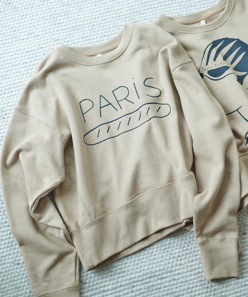 SALON adam et rope'(サロン アダム エ ロペ)の「【Camille de Cussac by SALON】アートプリントスウェット(スウェット・レディース・ベージュ系その他2/ホワイト系その他2/ベージュ系その他/ホワイト系その他/ベージュ/ホワイト・FREE)」の4枚目の写真