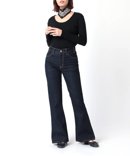 J.B. ATTIRE(ジェイビーアタイア)の「J.B. ATTIRE RIVE GAUCHE DENIM(デニムパンツ・レディース・Navy・3)」の1枚目の写真