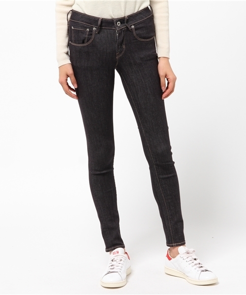 earth music&ecology（アースミュージックアンドエコロジー）の「【2016Spring】《スキスキスキニー》デニムライクスキニーパンツ（デニムパンツ・レディース・インディゴブルー・SMALL/LARGE/MEDIUM/X-SMALL）」の7枚目の写真