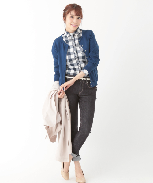 earth music&ecology（アースミュージックアンドエコロジー）の「【2016Spring】《スキスキスキニー》デニムライクスキニーパンツ（デニムパンツ・レディース・インディゴブルー・SMALL/LARGE/MEDIUM/X-SMALL）」の9枚目の写真