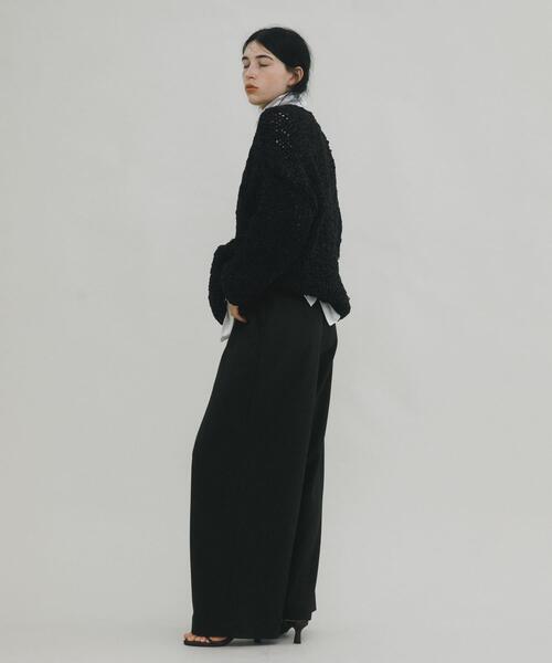 LAATO（ラート）の「handmade knit（ニット/セーター・レディース・ブラック/ライトグレー・FREE）」の3枚目の写真