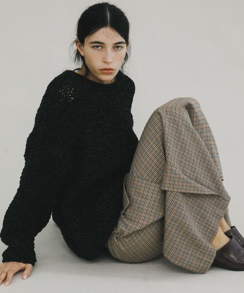 LAATO（ラート）の「handmade knit（ニット/セーター・レディース・ブラック/ライトグレー・FREE）」の7枚目の写真