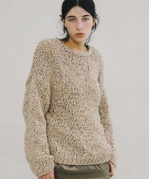 LAATO（ラート）の「handmade knit（ニット/セーター・レディース・ブラック/ライトグレー・FREE）」の11枚目の写真