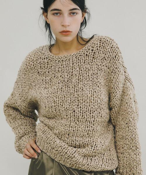 LAATO（ラート）の「handmade knit（ニット/セーター・レディース・ブラック/ライトグレー・FREE）」の12枚目の写真