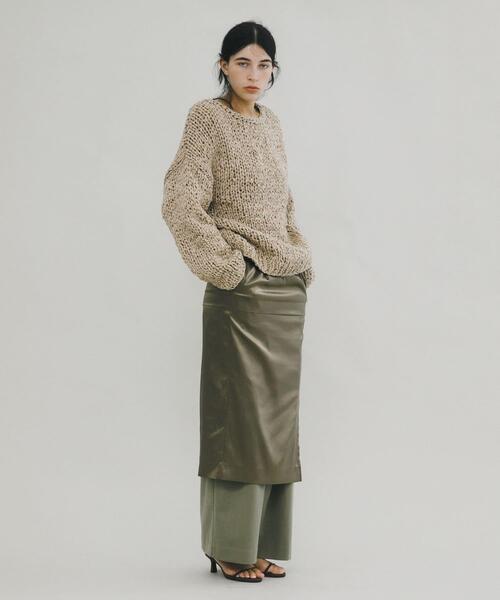 LAATO（ラート）の「handmade knit（ニット/セーター・レディース・ブラック/ライトグレー・FREE）」の14枚目の写真