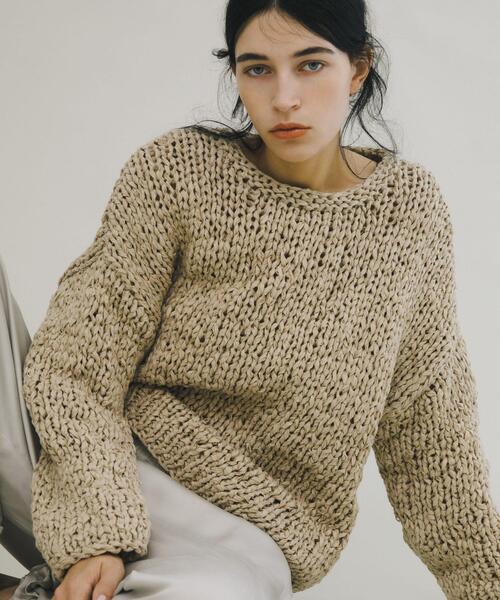 LAATO（ラート）の「handmade knit（ニット/セーター・レディース・ブラック/ライトグレー・FREE）」の15枚目の写真