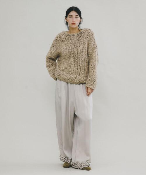 LAATO（ラート）の「handmade knit（ニット/セーター・レディース・ブラック/ライトグレー・FREE）」の17枚目の写真