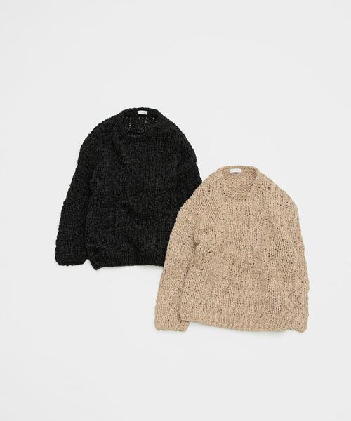 LAATO（ラート）の「handmade knit（ニット/セーター・レディース・ブラック/ライトグレー・FREE）」の18枚目の写真