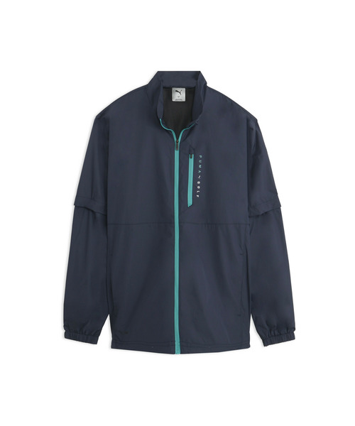 PUMA(プーマ)の「PUMA プーマ メンズ ゴルフ FOG デタッチャブル ウィンド ジャケット(ブルゾン・メンズ・Off White/ダークネイビー・LARGE/MEDIUM/SMALL/X-LARGE/XX-LARGE)」の1枚目の写真
