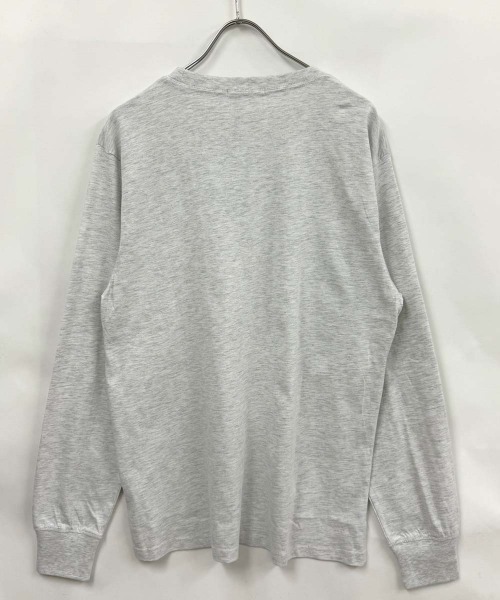 Universal Style Wear(ユニバーサルスタイルウェア)の「ヘンリーネック ちょいBIGロンT(Tシャツ/カットソー・メンズ・杢グレー/オフホワイト/ネイビー/チャコールグレー/ブラック/オートミール・M/XL/L)」の10枚目の写真