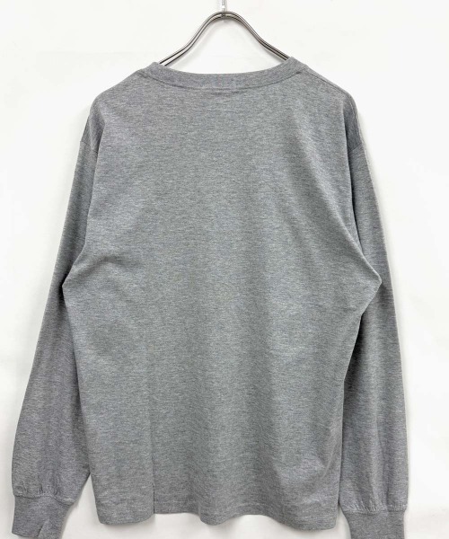 Universal Style Wear(ユニバーサルスタイルウェア)の「ヘンリーネック ちょいBIGロンT(Tシャツ/カットソー・メンズ・杢グレー/オフホワイト/ネイビー/チャコールグレー/ブラック/オートミール・M/XL/L)」の12枚目の写真