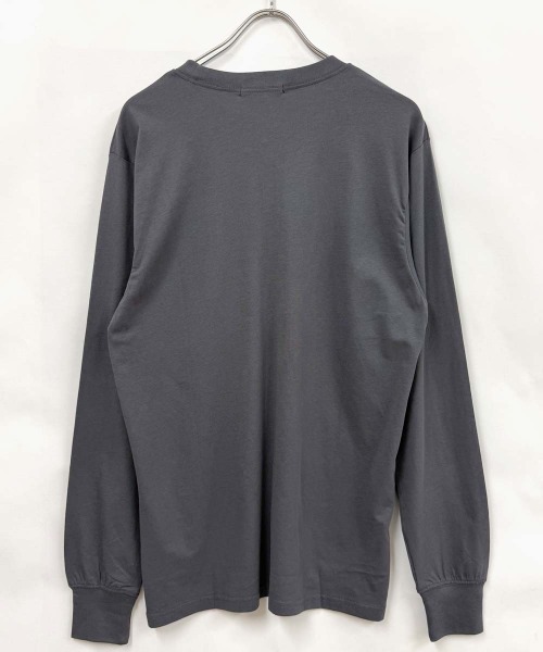 Universal Style Wear(ユニバーサルスタイルウェア)の「ヘンリーネック ちょいBIGロンT(Tシャツ/カットソー・メンズ・杢グレー/オフホワイト/ネイビー/チャコールグレー/ブラック/オートミール・M/XL/L)」の16枚目の写真