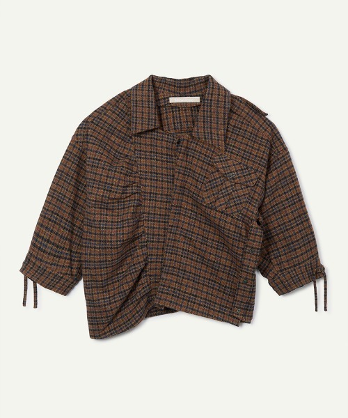 leinwande(ラインヴァンド)の「【leinwande】26AW新作 Twisting Shirt / ツイスティングシャツ(シャツ/ブラウス・レディース・Beige/BROWN・ONE SIZE)」の2枚目の写真