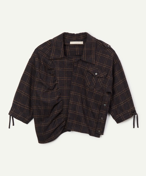 leinwande(ラインヴァンド)の「【leinwande】26AW新作 Twisting Shirt / ツイスティングシャツ(シャツ/ブラウス・レディース・Beige/BROWN・ONE SIZE)」の1枚目の写真