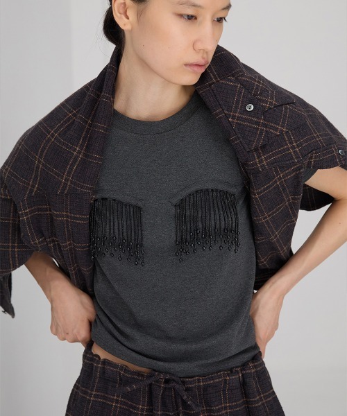 leinwande(ラインヴァンド)の「【leinwande】26AW新作 Twisting Shirt / ツイスティングシャツ(シャツ/ブラウス・レディース・Beige/BROWN・ONE SIZE)」の4枚目の写真