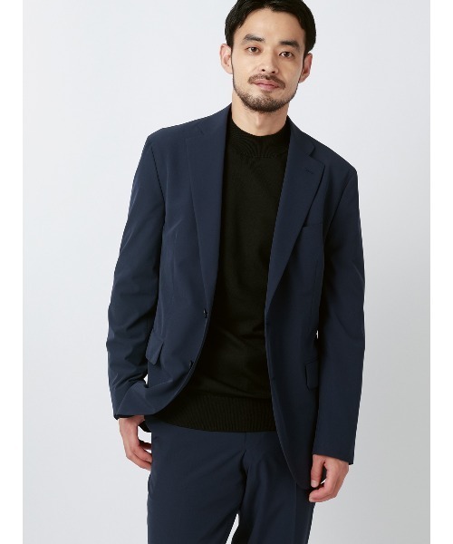 SUIT SQUARE（スーツスクエア）の「オフィニット／モックネックニット／長袖／ウォッシャブル／ポリエステル天竺／無地（ニット/セーター・メンズ・グレー/ブラック/ブラウン/ホワイト・S/LL/L/M）」の12枚目の写真