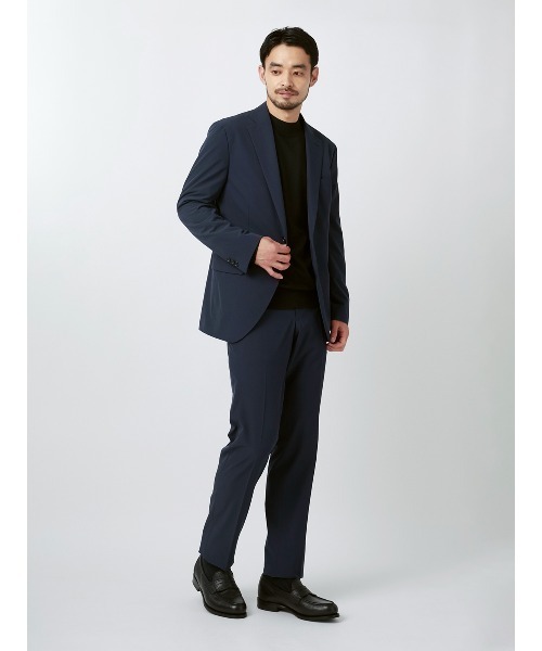 SUIT SQUARE（スーツスクエア）の「オフィニット／モックネックニット／長袖／ウォッシャブル／ポリエステル天竺／無地（ニット/セーター・メンズ・グレー/ブラック/ブラウン/ホワイト・S/LL/L/M）」の13枚目の写真