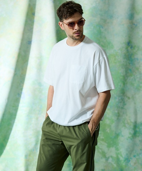 ACANTHUS(アカンサス)の「mt10679- Drawstring Pocket Tee ポケットTシャツ(CT2707)(Tシャツ/カットソー・メンズ・ブラック/ホワイト・XL/L/M/S)」の3枚目の写真