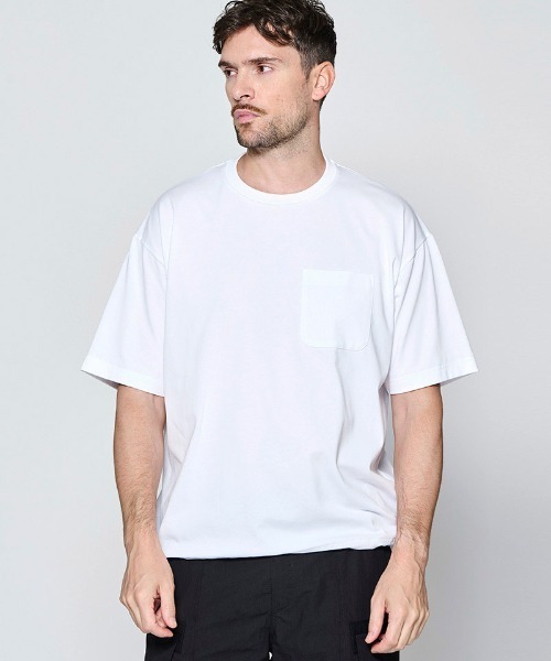 ACANTHUS(アカンサス)の「mt10679- Drawstring Pocket Tee ポケットTシャツ(CT2707)(Tシャツ/カットソー・メンズ・ブラック/ホワイト・XL/L/M/S)」の4枚目の写真