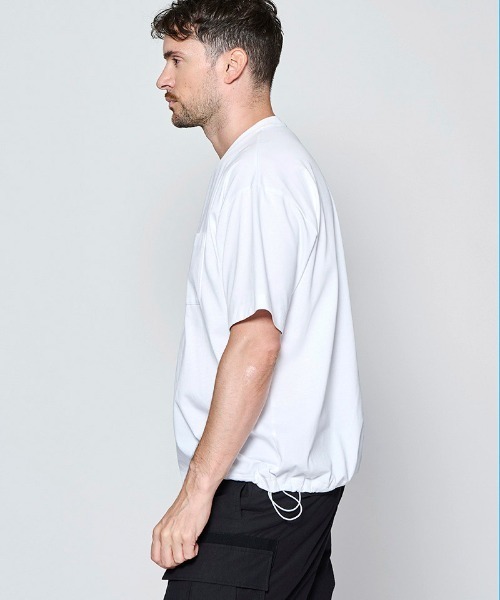 ACANTHUS(アカンサス)の「mt10679- Drawstring Pocket Tee ポケットTシャツ(CT2707)(Tシャツ/カットソー・メンズ・ブラック/ホワイト・XL/L/M/S)」の5枚目の写真