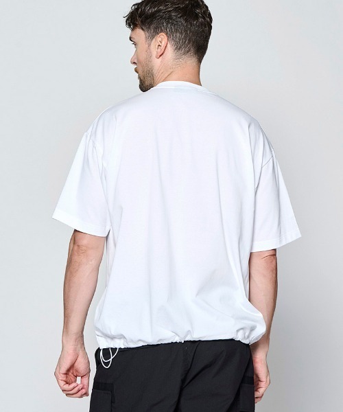 ACANTHUS(アカンサス)の「mt10679- Drawstring Pocket Tee ポケットTシャツ(CT2707)(Tシャツ/カットソー・メンズ・ブラック/ホワイト・XL/L/M/S)」の6枚目の写真