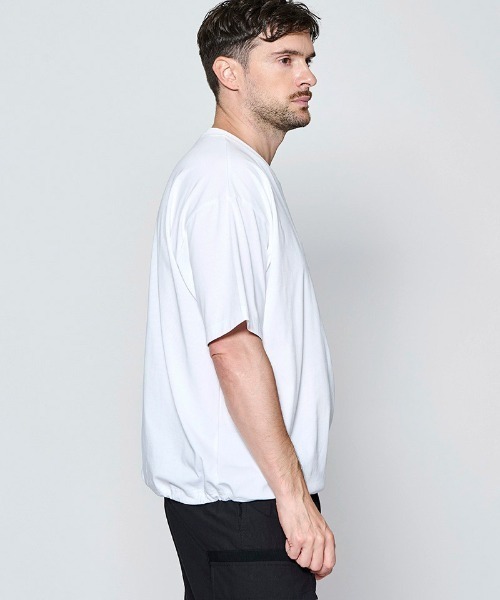 ACANTHUS(アカンサス)の「mt10679- Drawstring Pocket Tee ポケットTシャツ(CT2707)(Tシャツ/カットソー・メンズ・ブラック/ホワイト・XL/L/M/S)」の7枚目の写真