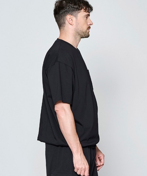 ACANTHUS(アカンサス)の「mt10679- Drawstring Pocket Tee ポケットTシャツ(CT2707)(Tシャツ/カットソー・メンズ・ブラック/ホワイト・XL/L/M/S)」の10枚目の写真