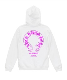 NOBOUND（ノーバウンド） ジップパーカー スウェット ホースシュー オールドイングリッシュロゴ ワンポイント プリント バックプリント 8.8オンス 裏毛 フルジップパーカー ジップアップパーカー ジップフーディー トップス ストリート メンズ レディース ユニセックス