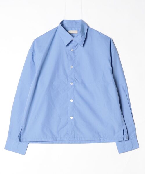FREAK'S STORE(フリークスストア)の「限定展開 レギュラーカラー クロップド シャツ(シャツ/ブラウス・メンズ・ピンク/ブラック/ホワイト/チャコールグレー/ブルー/サックスブルー・MEDIUM/SMALL/LARGE)」の5枚目の写真