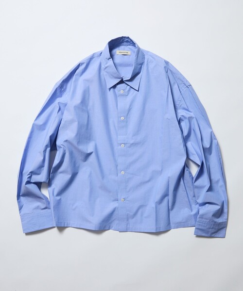 FREAK'S STORE(フリークスストア)の「限定展開 レギュラーカラー クロップド シャツ(シャツ/ブラウス・メンズ・ピンク/ブラック/ホワイト/チャコールグレー/ブルー/サックスブルー・MEDIUM/SMALL/LARGE)」の7枚目の写真